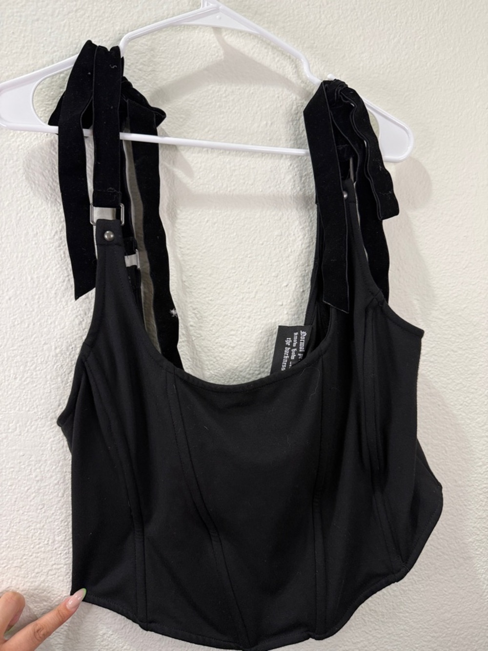 3X KillStar Corset Crushed Velvet Strap Bustier Top